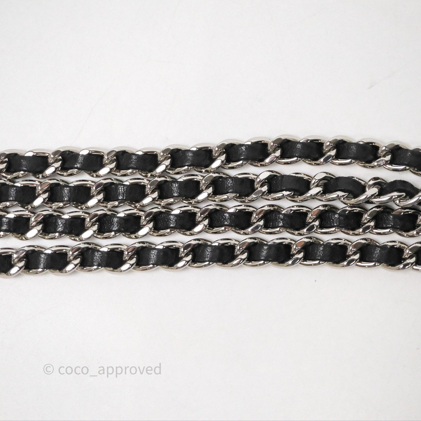 Chanel Quilted WOC Black Lambskin Silver Hardware