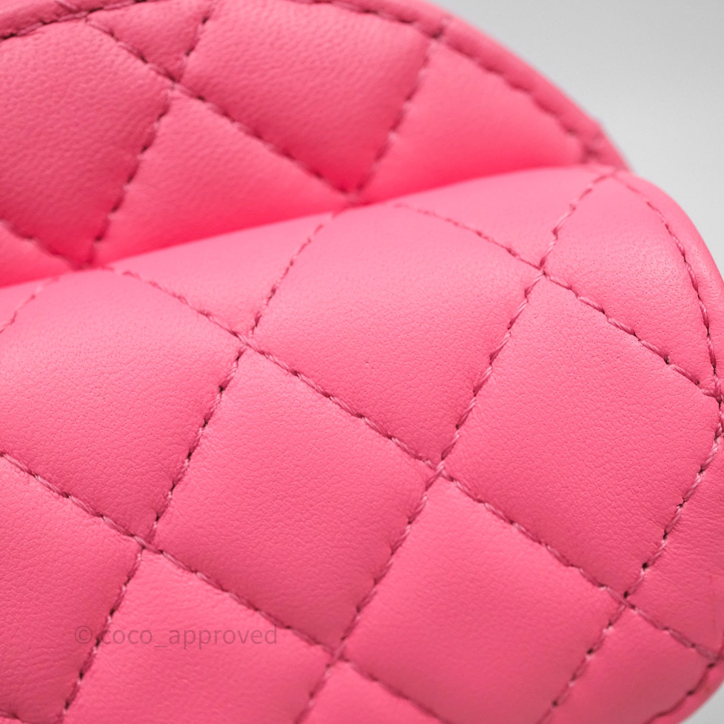 Chanel Large Heart Bag Pink Lambskin Gold Hardware