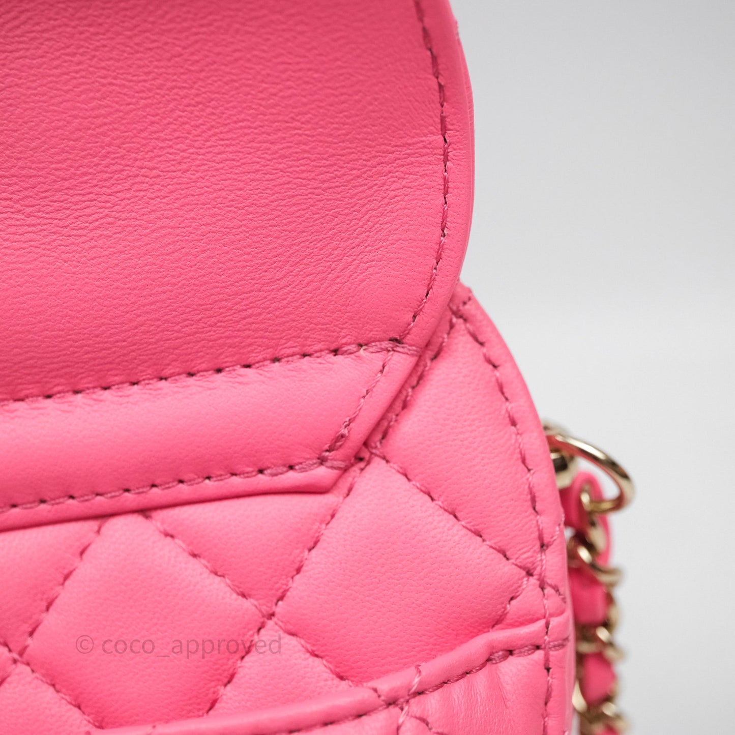Chanel Large Heart Bag Pink Lambskin Gold Hardware