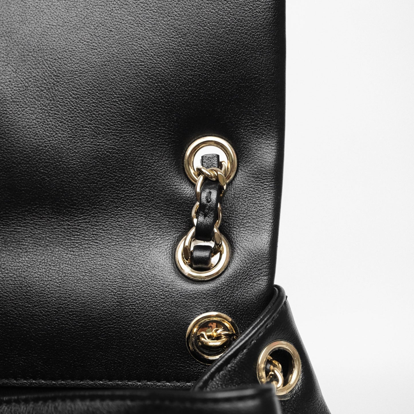 Chanel Duma Backpack Medium Black Calfskin Gold Hardware