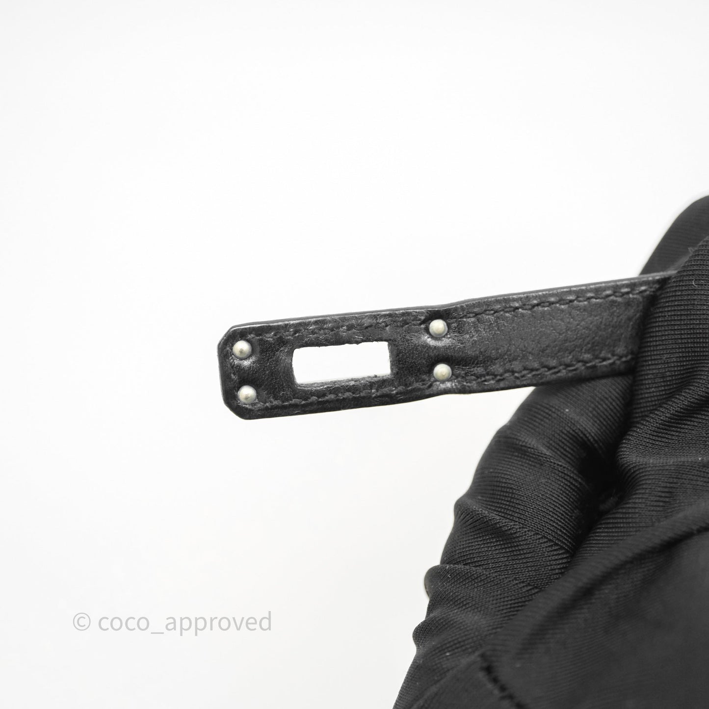 Hermès Kelly Pochette Clutch Black Swift Palladium Hardware