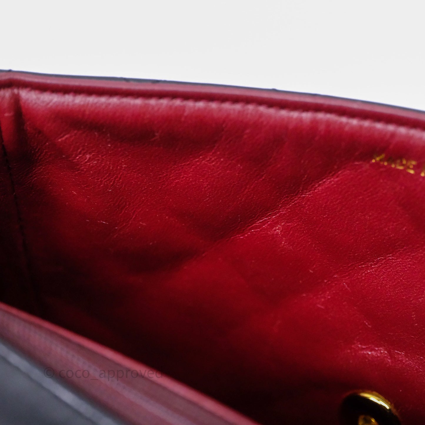 Chanel Vintage Square Flap Bag Black Lambskin 24K Gold Hardware