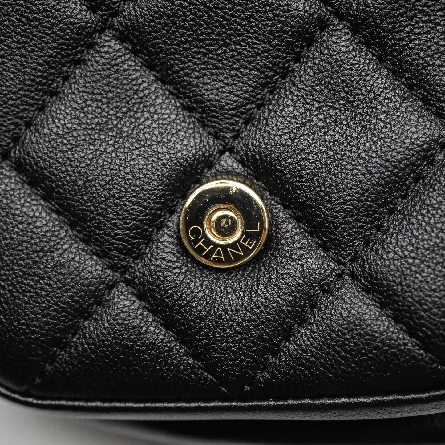 Chanel Duma Backpack Medium Black Calfskin Gold Hardware
