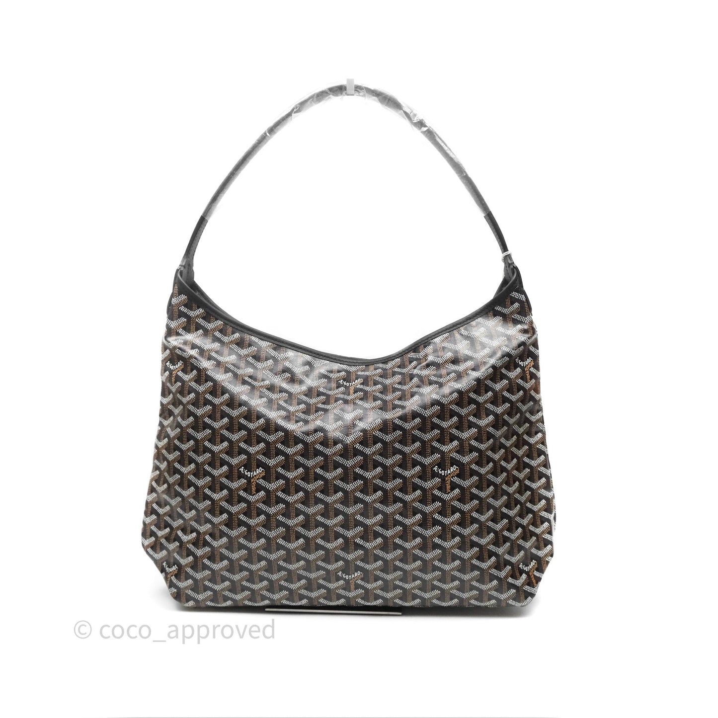 Goyard Bohème Hobo Bag Black Goyardine Canvas