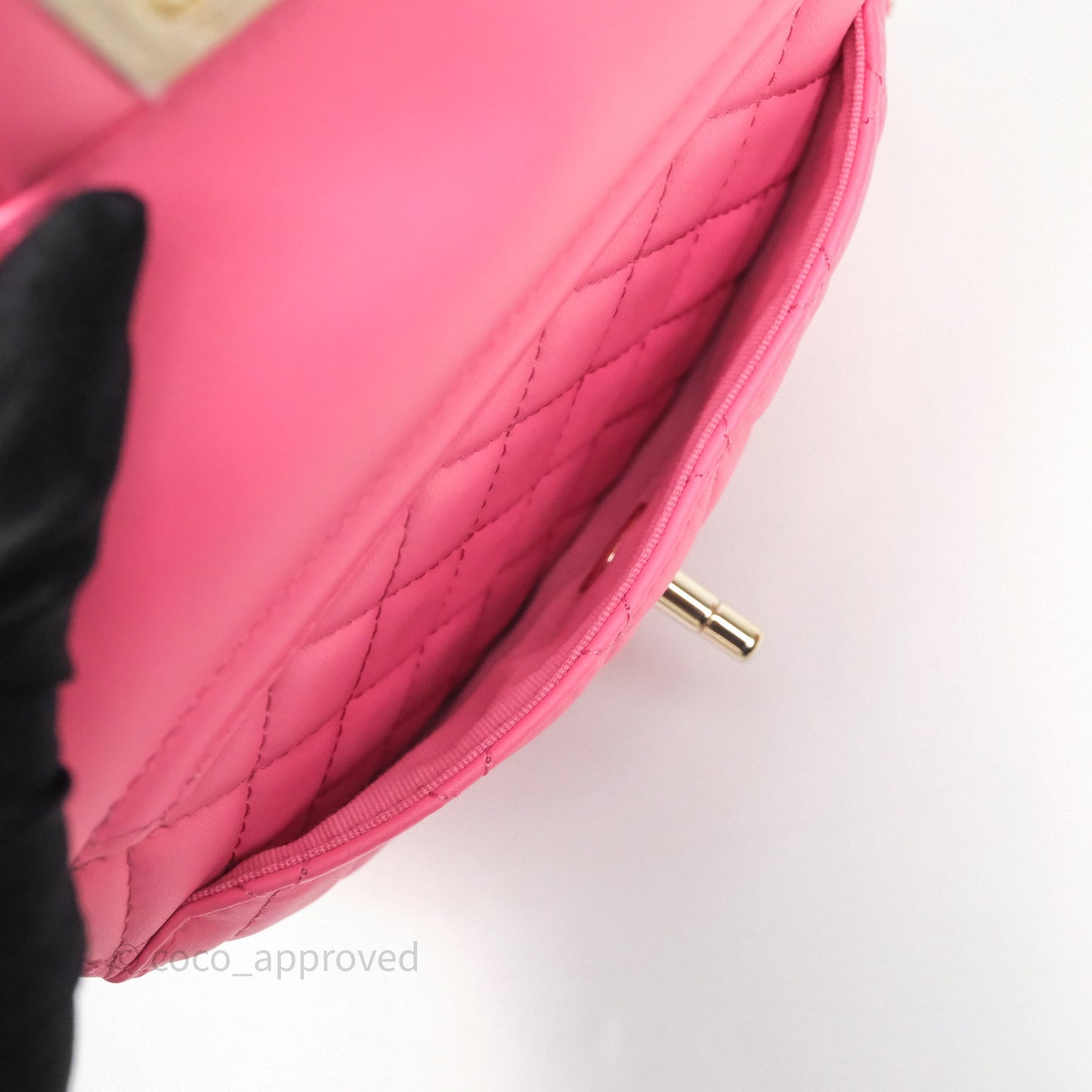 Chanel Large Heart Bag Pink Lambskin Gold Hardware