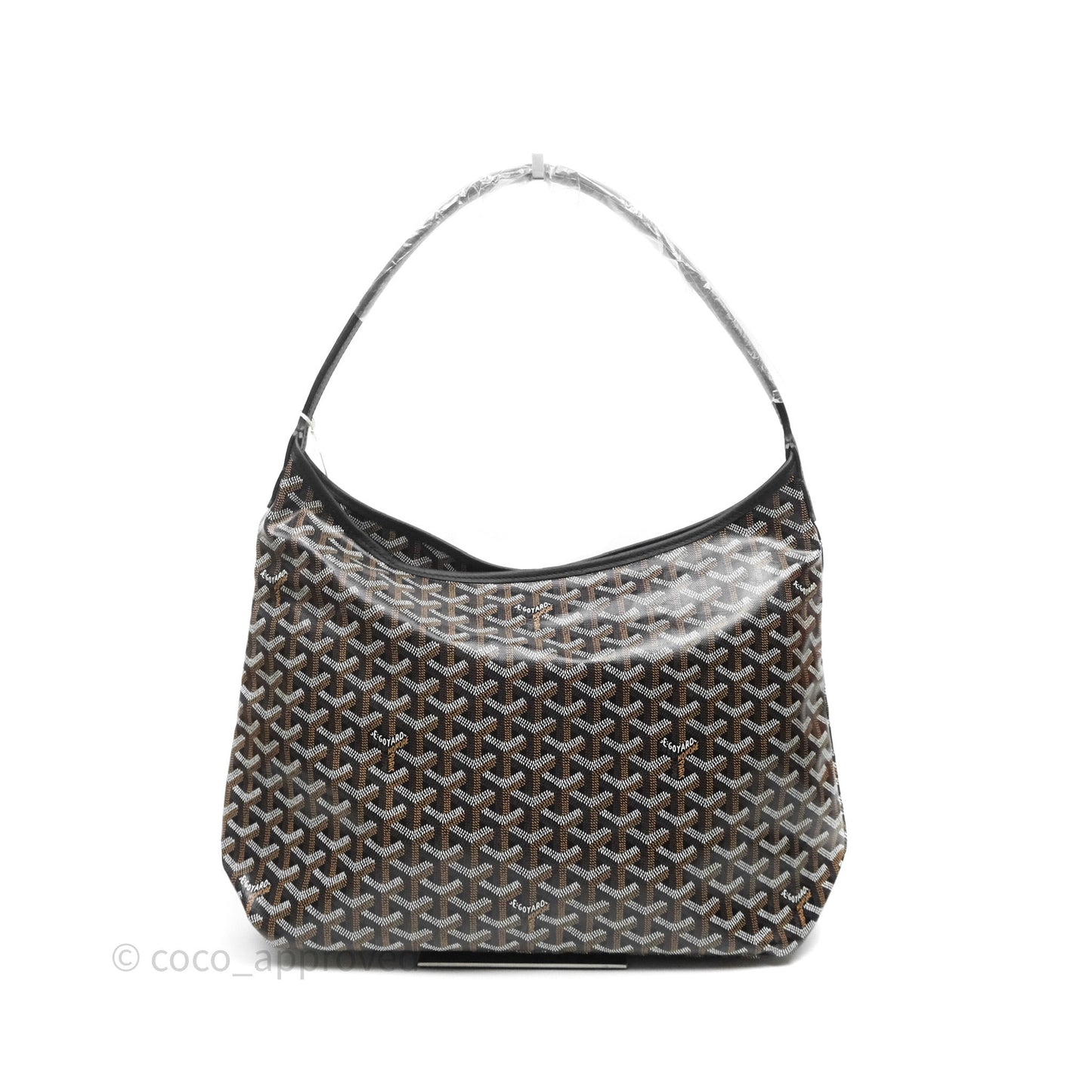 Goyard Bohème Hobo Bag Black Goyardine Canvas