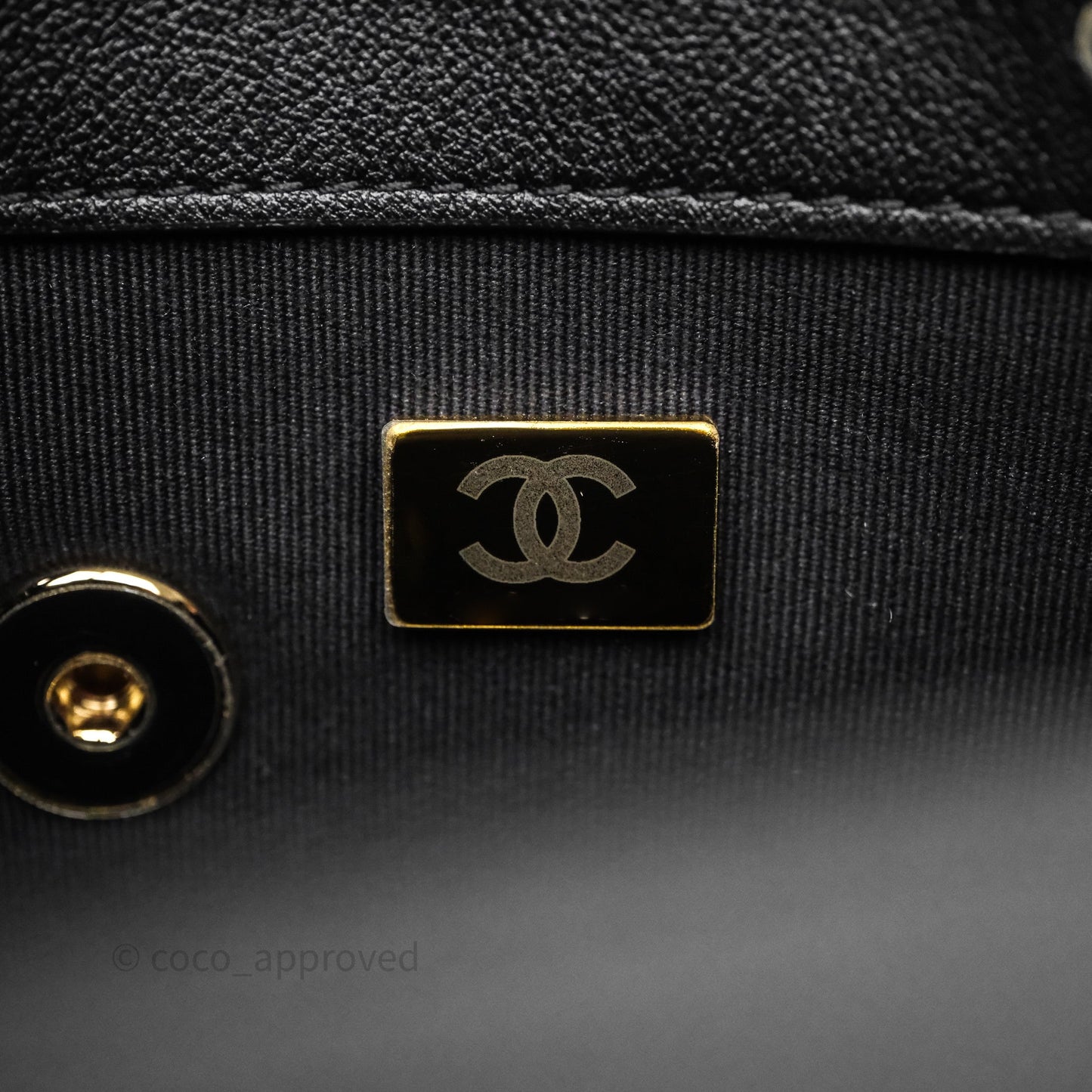 Chanel Duma Backpack Medium Black Calfskin Gold Hardware