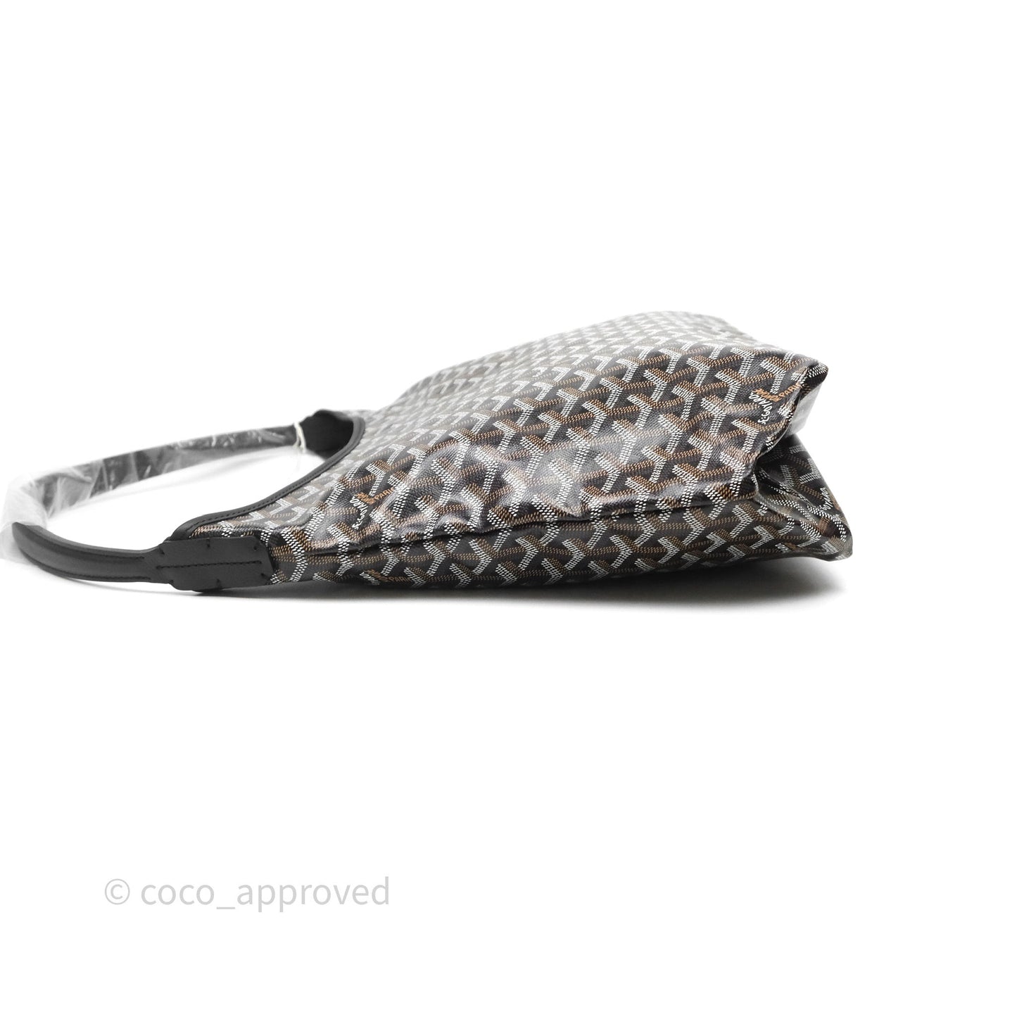 Goyard Bohème Hobo Bag Black Goyardine Canvas
