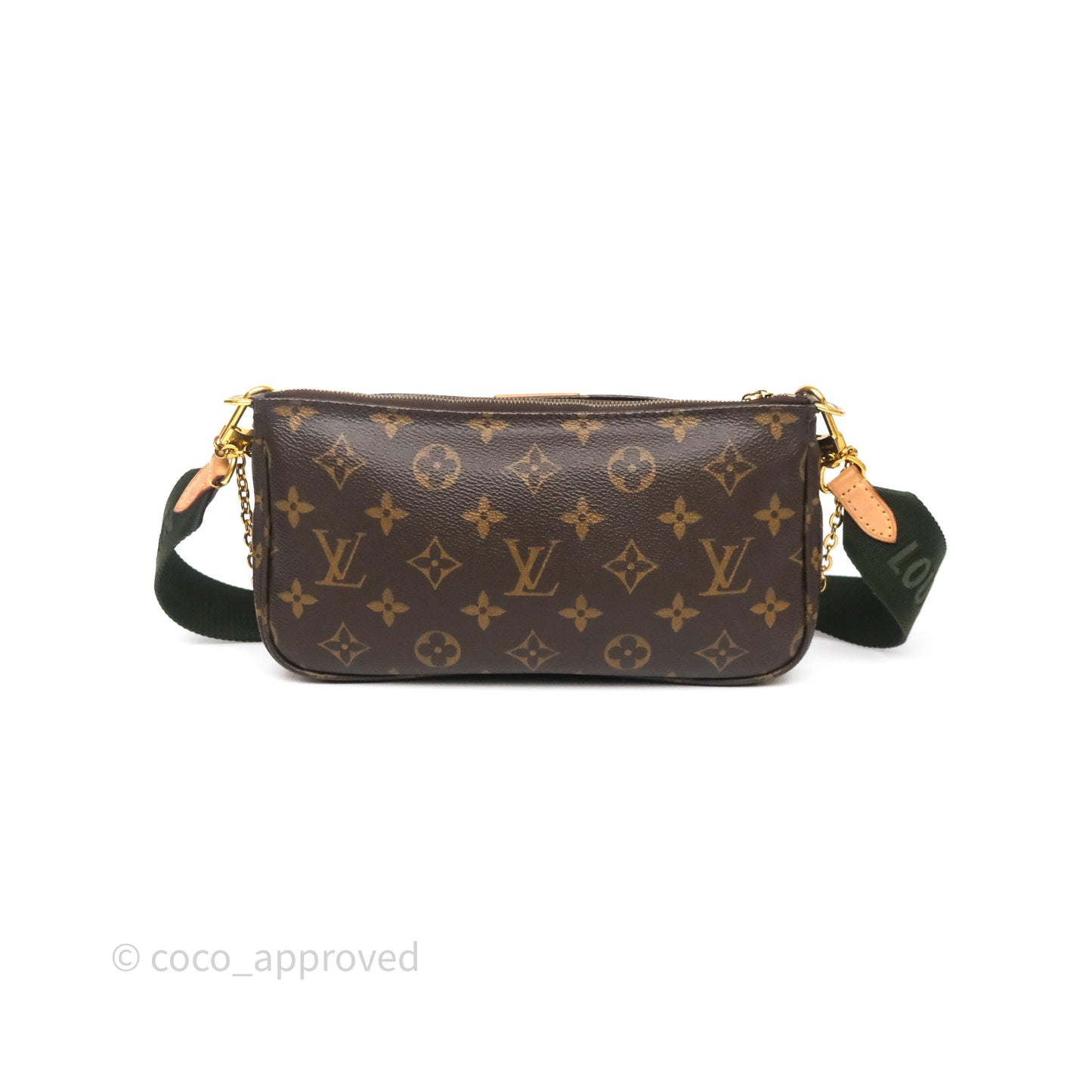 Louis Vuitton Multi Pochette Accessories Khaki Monogram Canvas