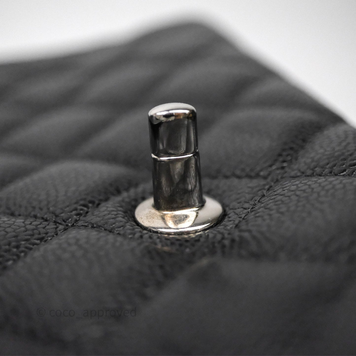 Chanel Quilted Maxi Double Flap Black Caviar Silver Hardware