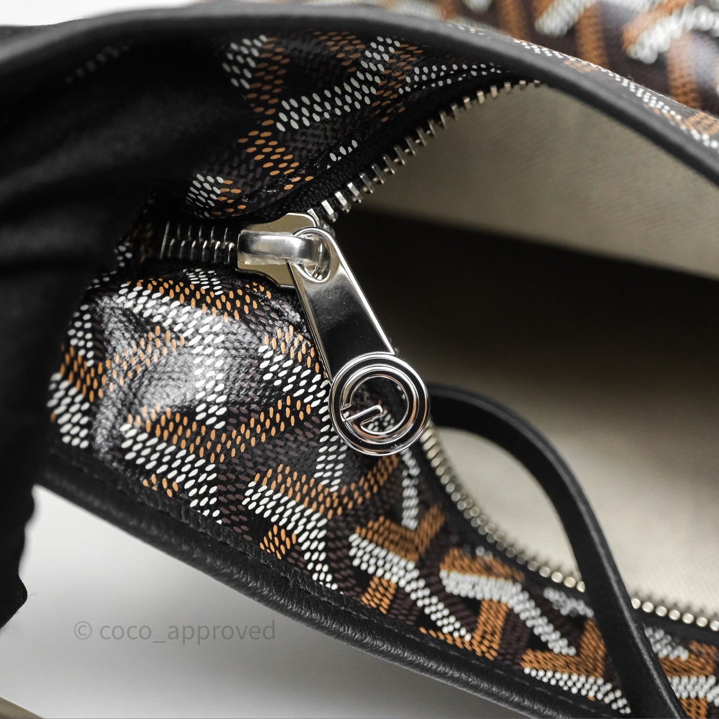 Goyard Bohème Hobo Bag Black Goyardine Canvas