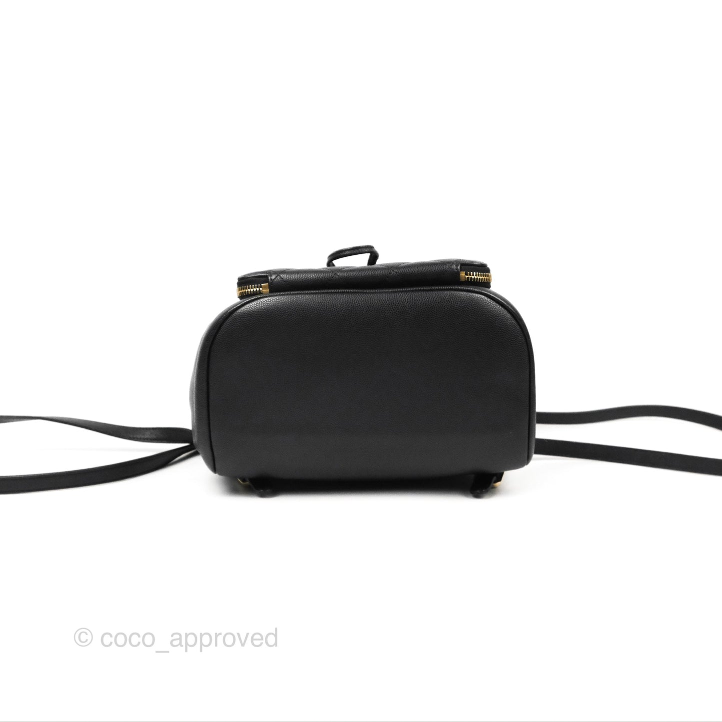 Chanel Quilted Business Affinity Backpack Black Caviar Gold Hardware