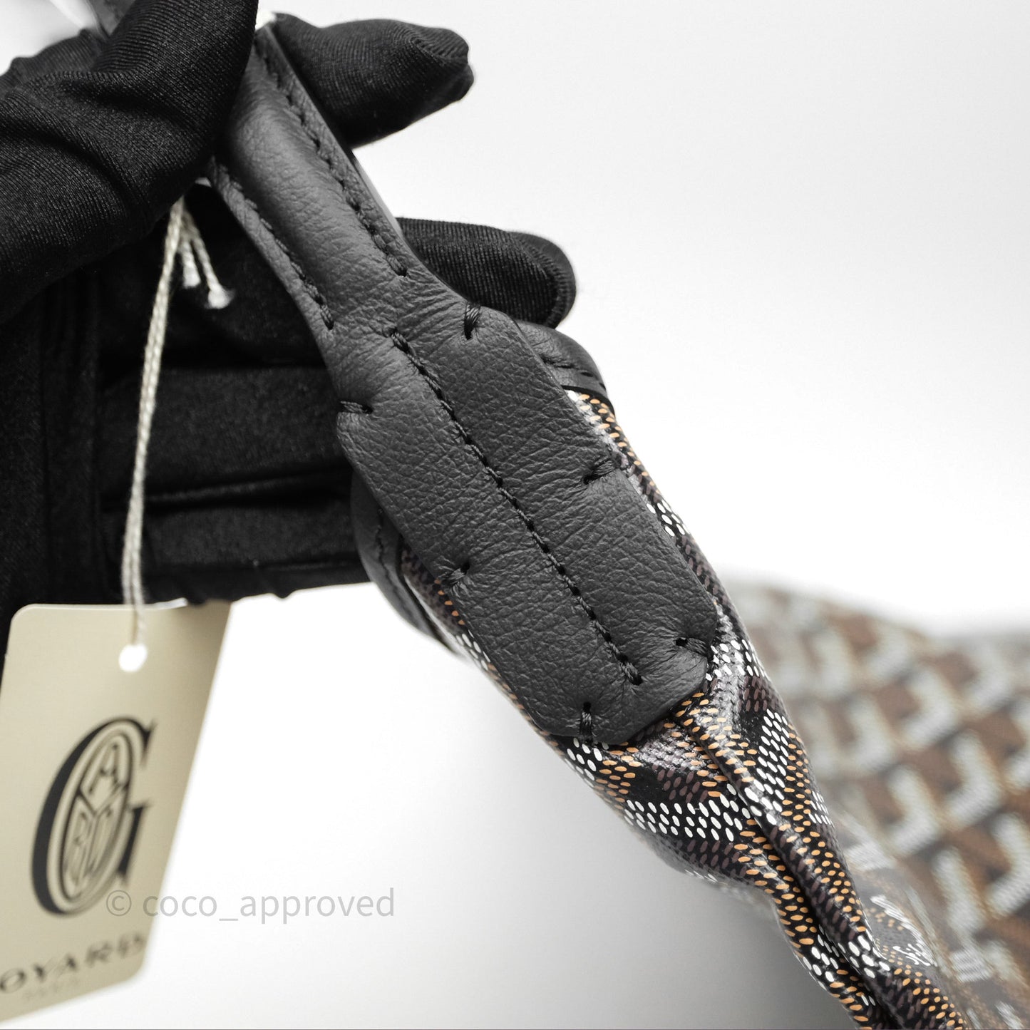 Goyard Bohème Hobo Bag Black Goyardine Canvas