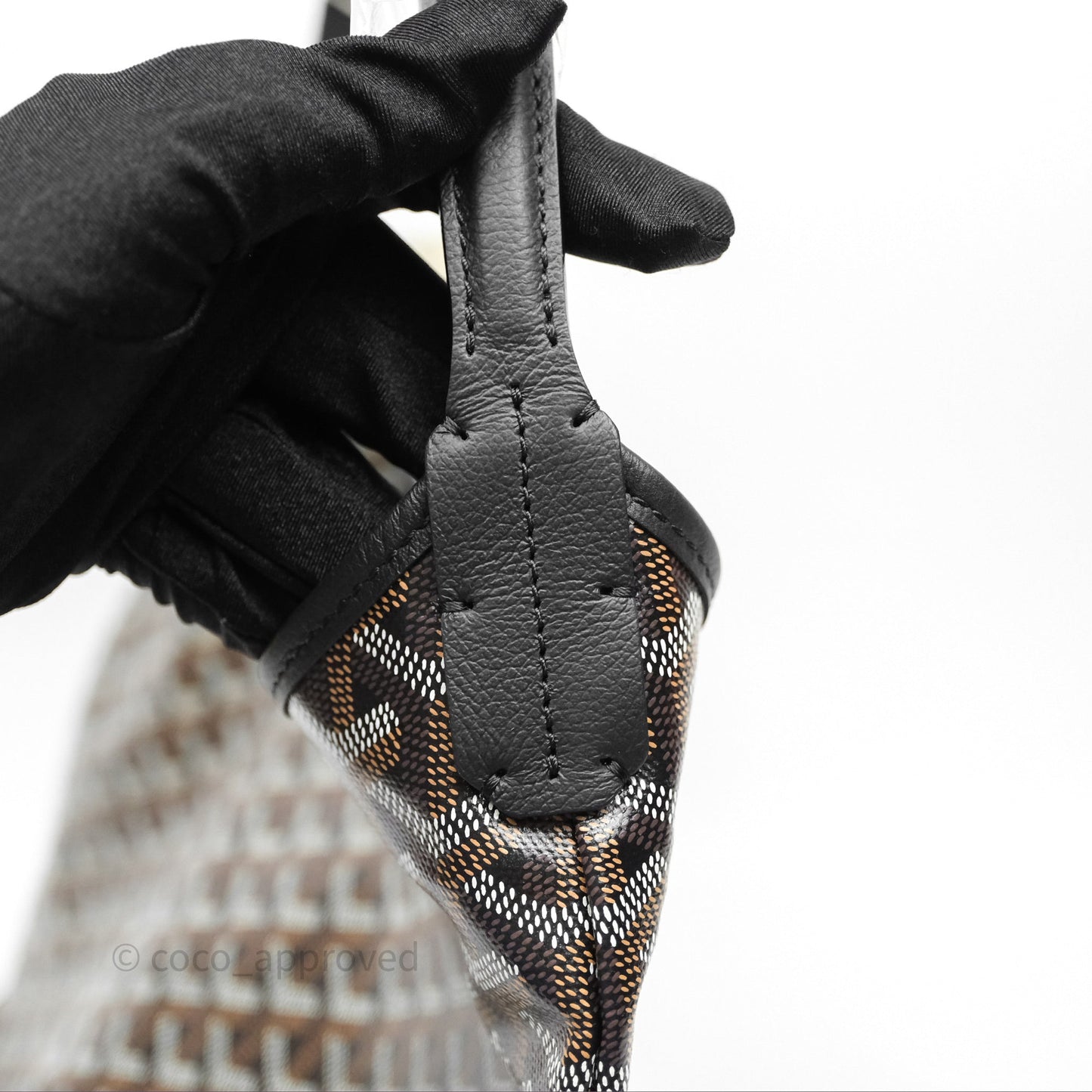 Goyard Bohème Hobo Bag Black Goyardine Canvas