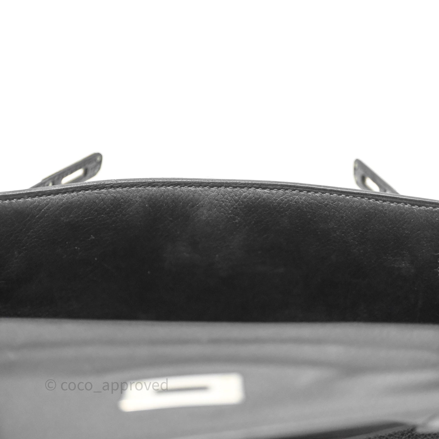 Hermès Kelly Pochette Clutch Black Swift Palladium Hardware