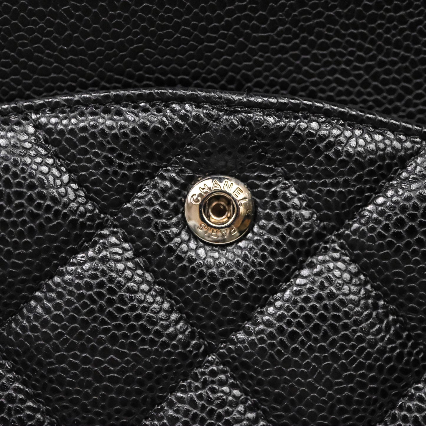 Chanel Quilted Maxi Double Flap Black Caviar Silver Hardware
