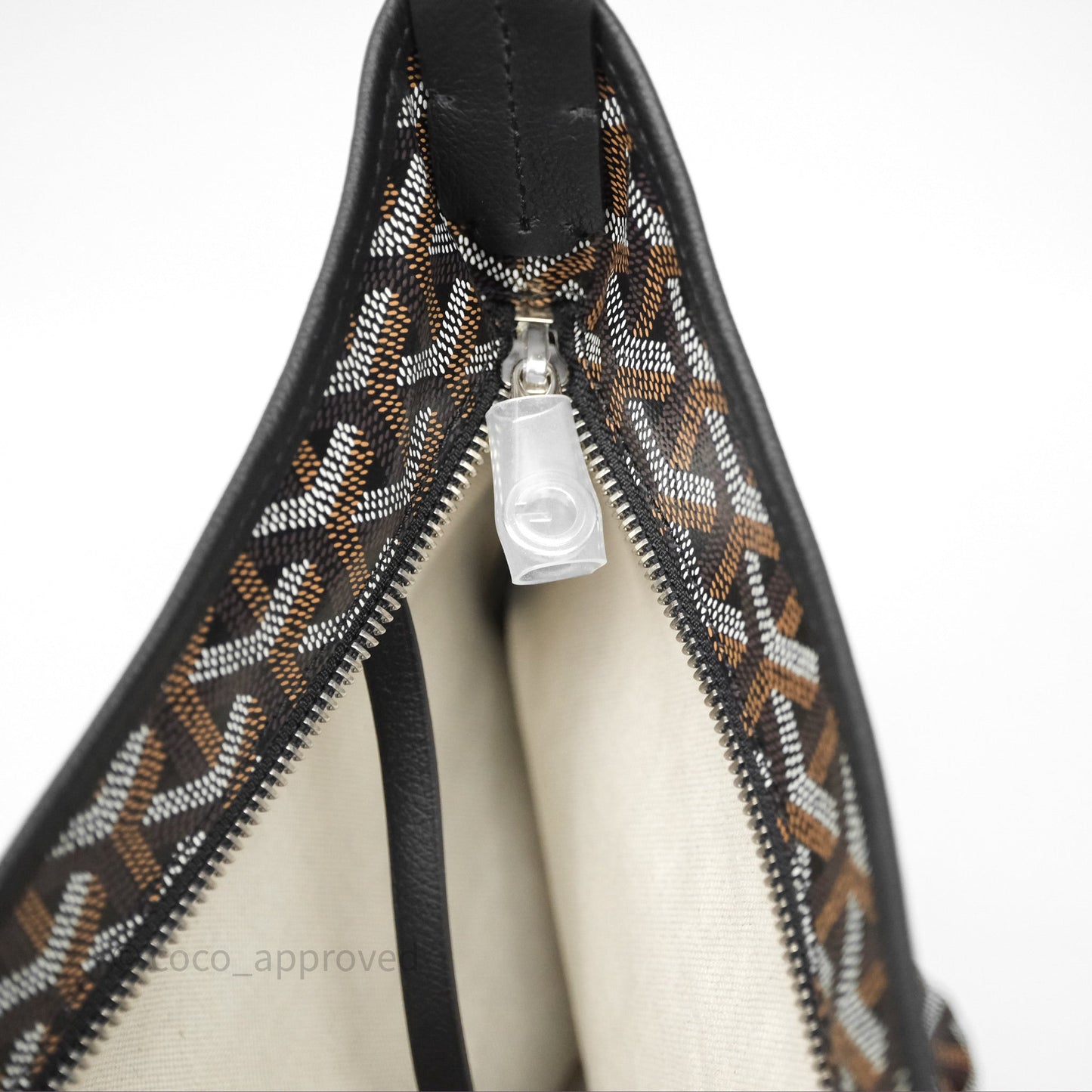 Goyard Bohème Hobo Bag Black Goyardine Canvas