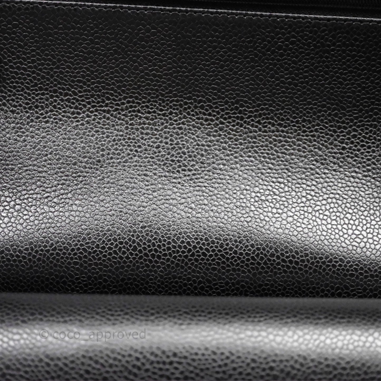 Chanel Quilted Maxi Double Flap Black Caviar Silver Hardware