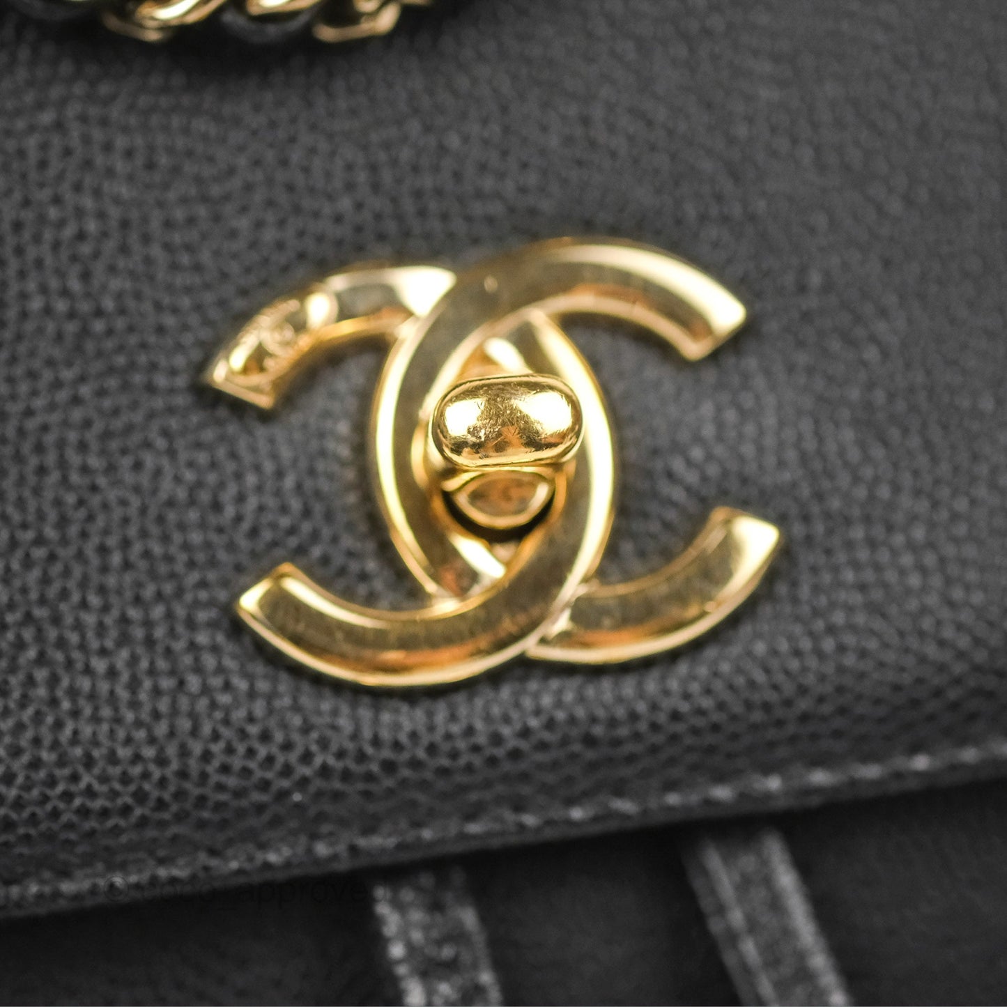 Chanel Quilted Business Affinity Backpack Black Caviar Gold Hardware