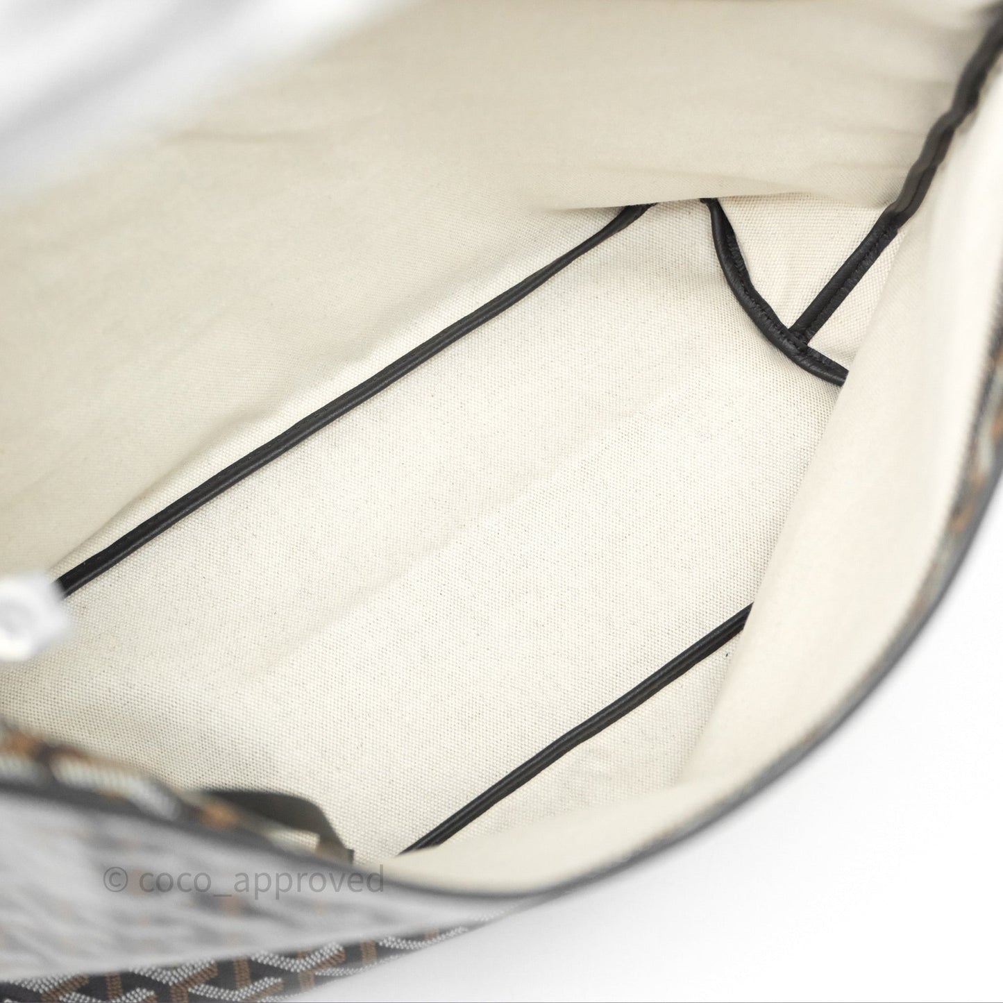 Goyard Bohème Hobo Bag Black Goyardine Canvas
