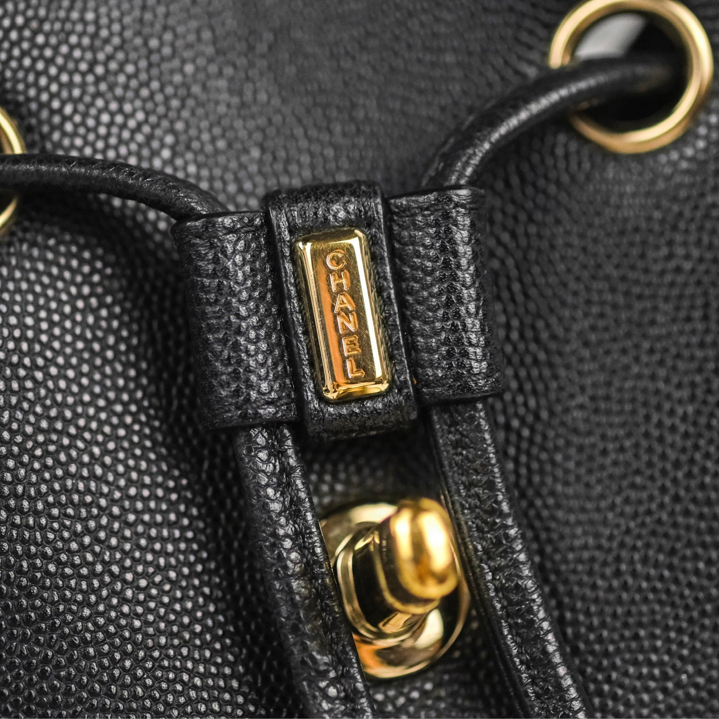 Chanel Quilted Business Affinity Backpack Black Caviar Gold Hardware