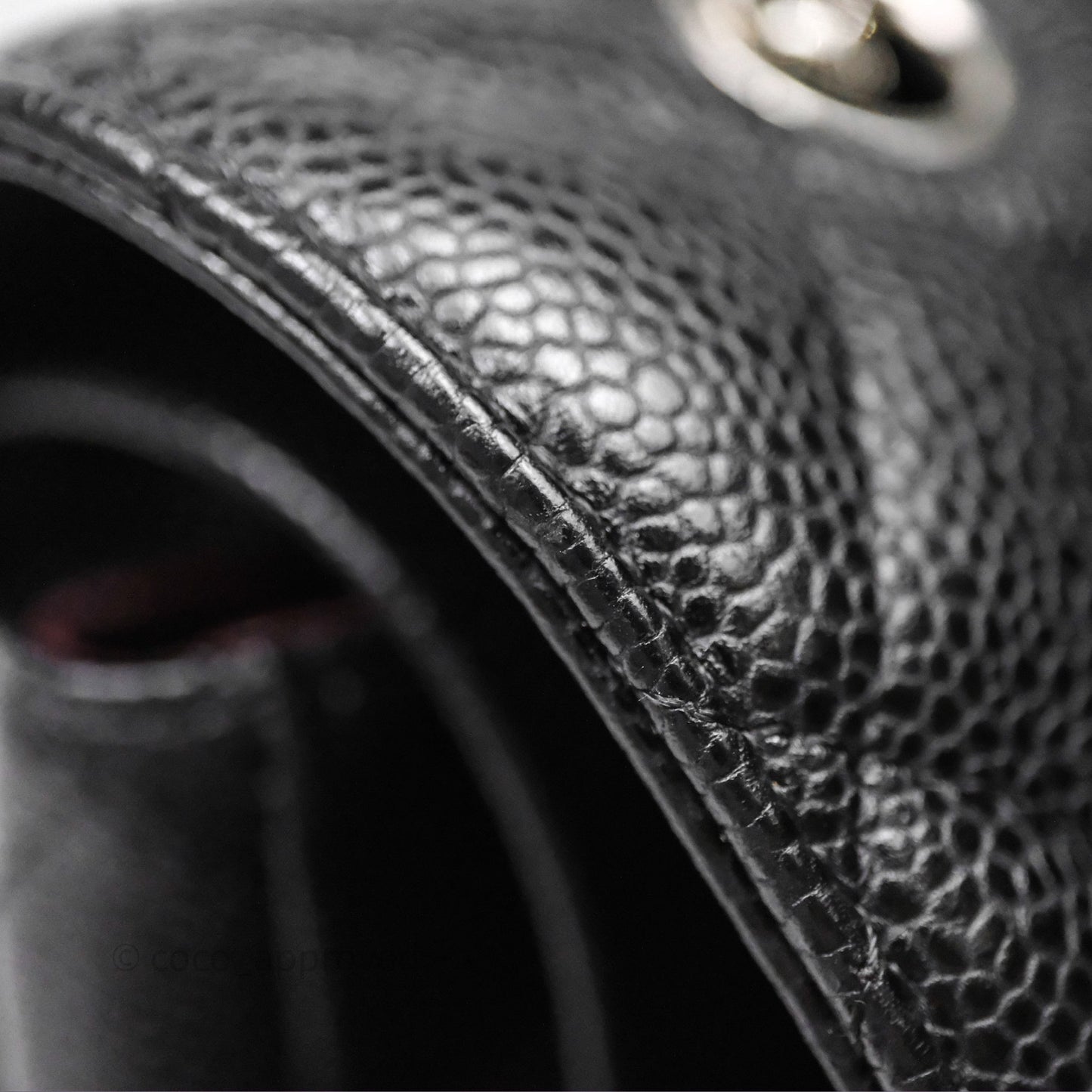 Chanel Quilted Maxi Double Flap Black Caviar Silver Hardware