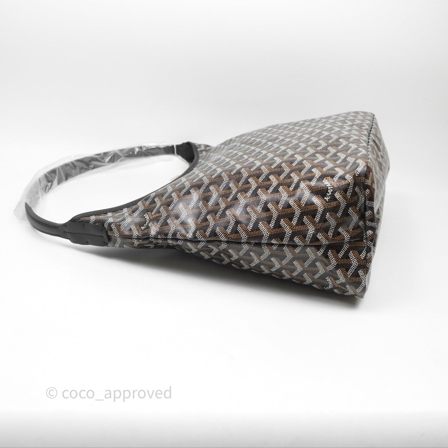 Goyard Bohème Hobo Bag Black Goyardine Canvas