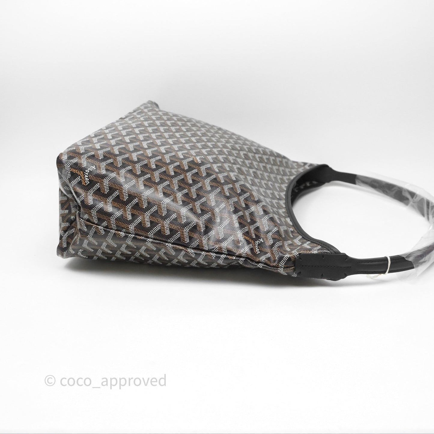 Goyard Bohème Hobo Bag Black Goyardine Canvas