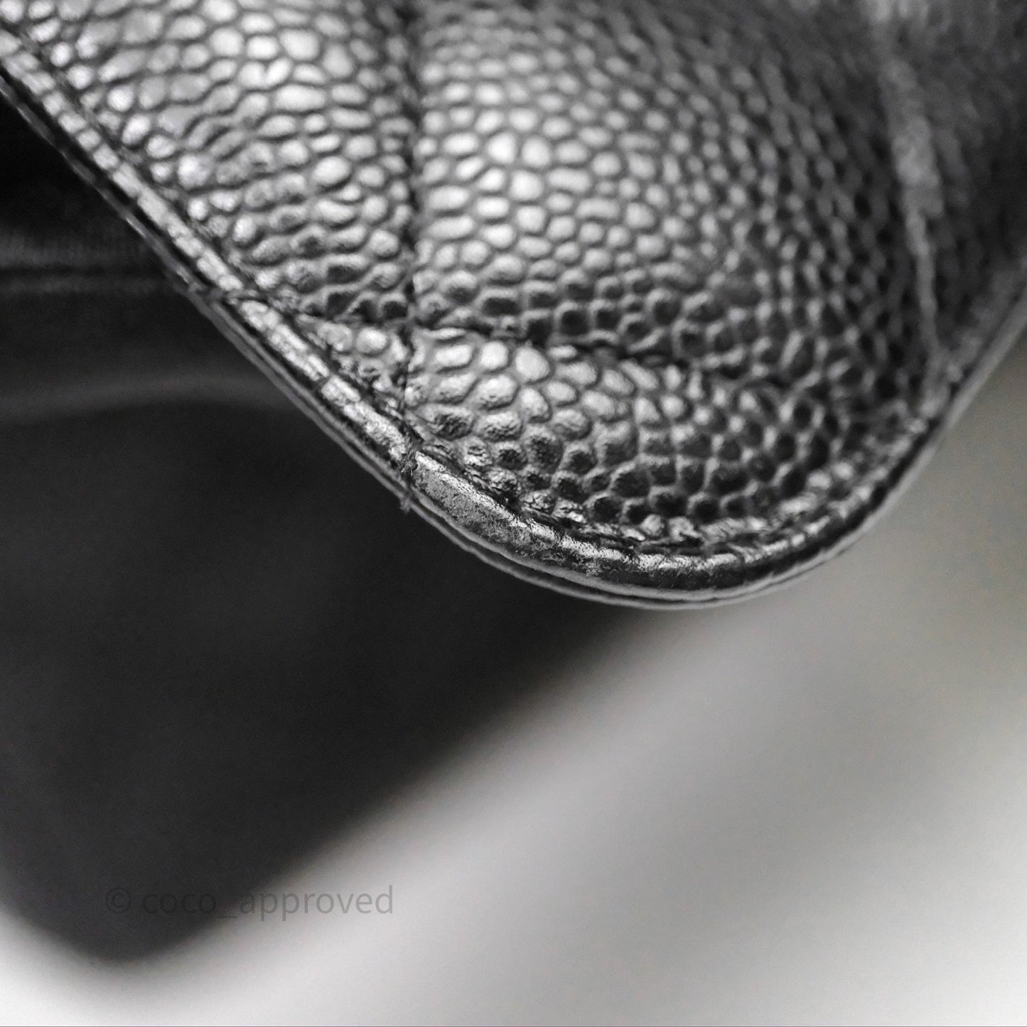 Chanel Quilted Maxi Double Flap Black Caviar Silver Hardware