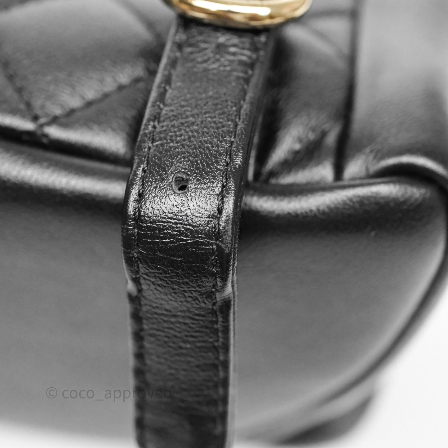 Chanel Duma Backpack Medium Black Calfskin Gold Hardware