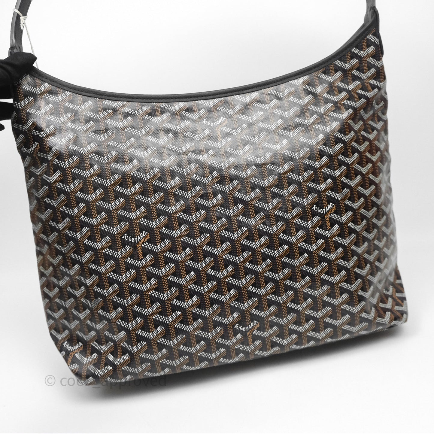 Goyard Bohème Hobo Bag Black Goyardine Canvas