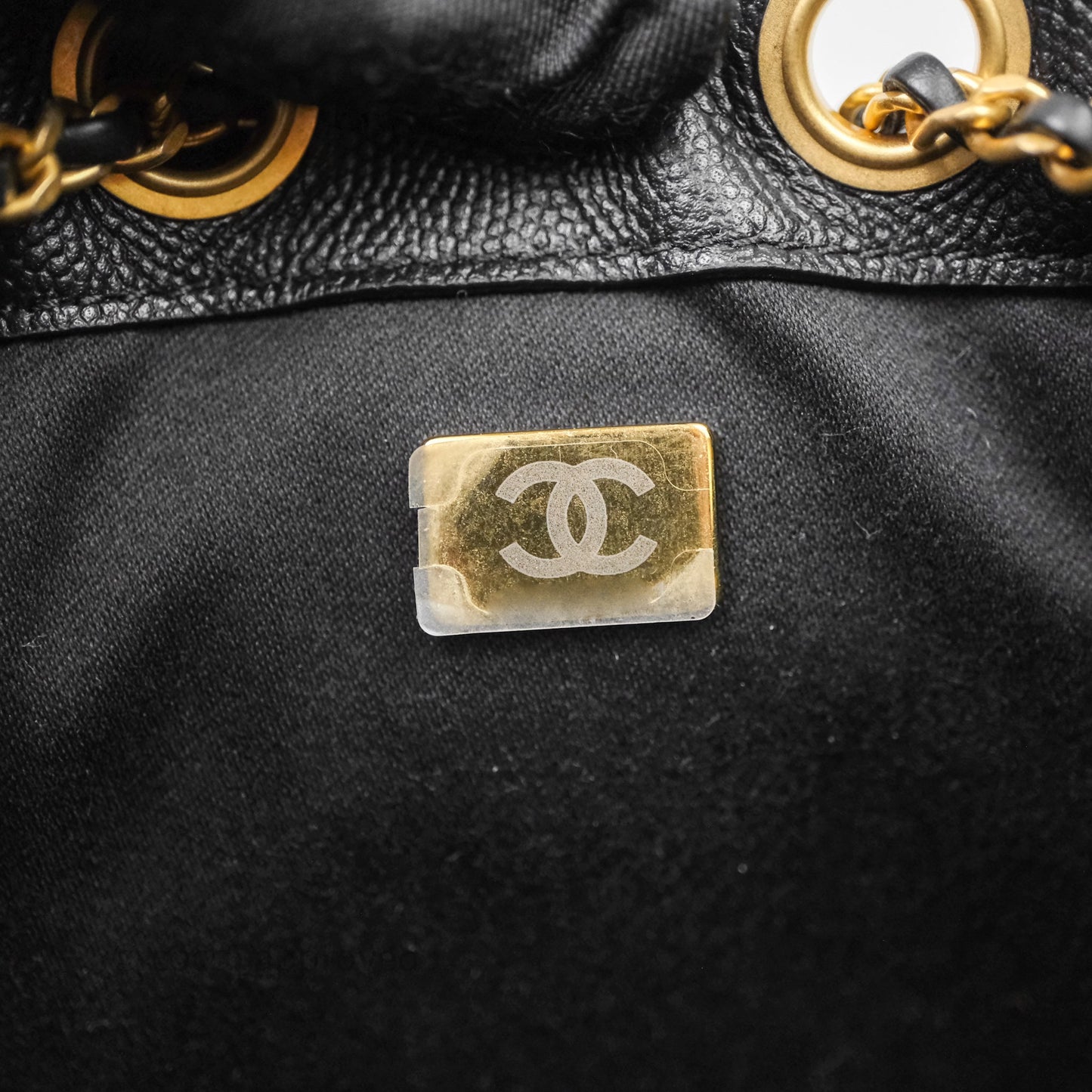 Chanel 25 Mini Black Caviar Aged Gold Hardware