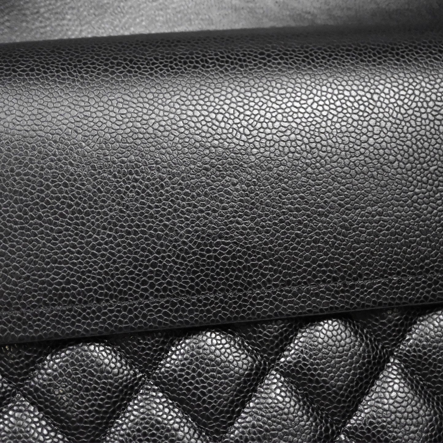 Chanel Quilted Maxi Double Flap Black Caviar Silver Hardware