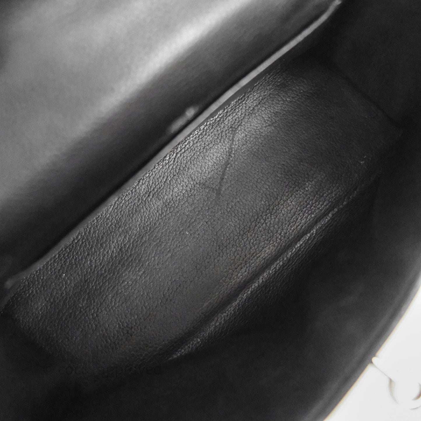 Hermès Kelly Pochette Clutch Black Swift Palladium Hardware