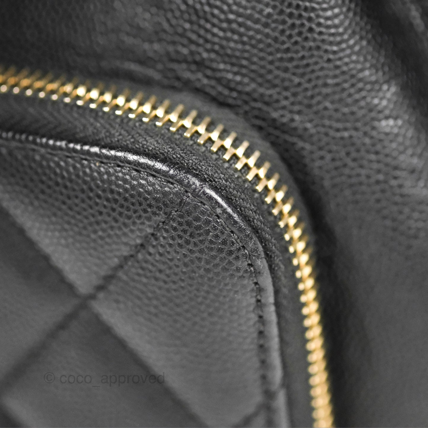 Chanel Quilted Business Affinity Backpack Black Caviar Gold Hardware