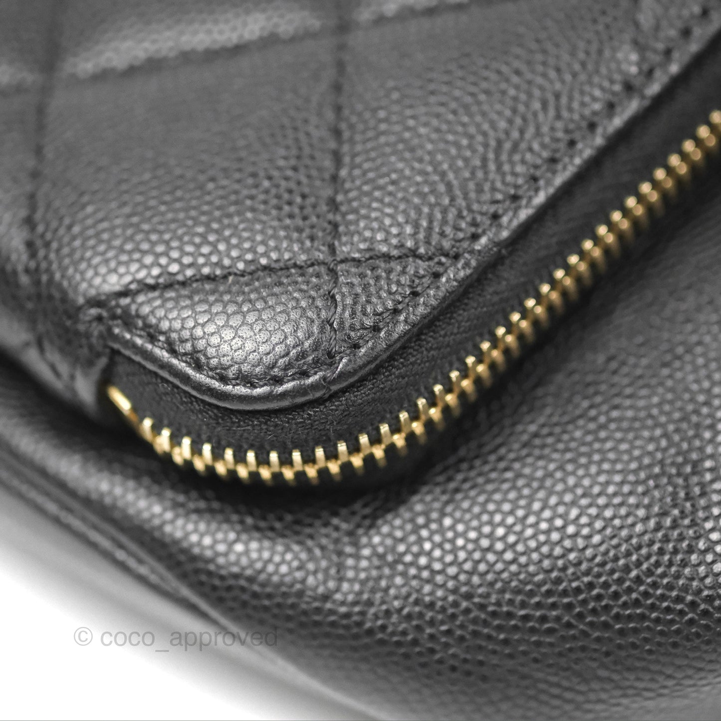 Chanel Quilted Business Affinity Backpack Black Caviar Gold Hardware