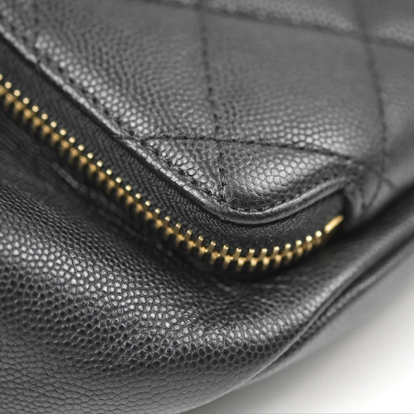 Chanel Quilted Business Affinity Backpack Black Caviar Gold Hardware