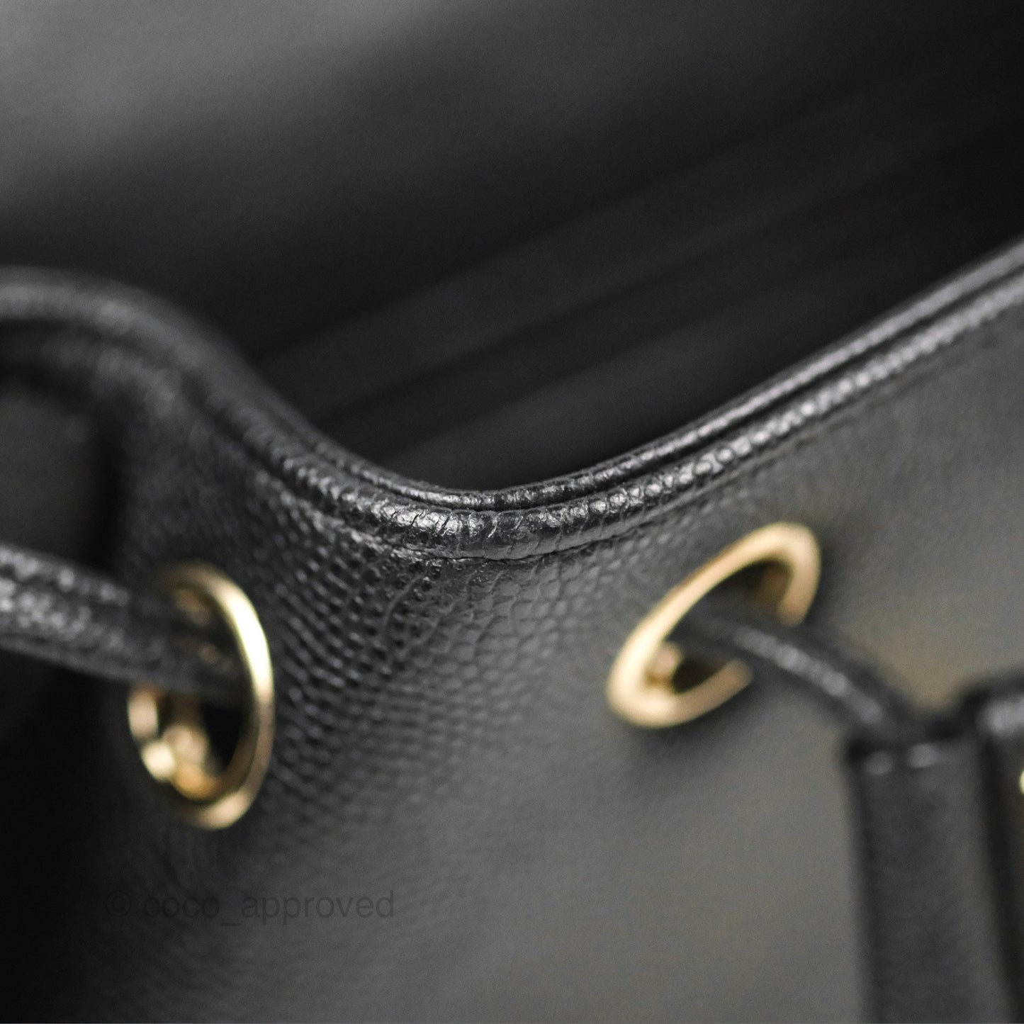 Chanel Quilted Business Affinity Backpack Black Caviar Gold Hardware