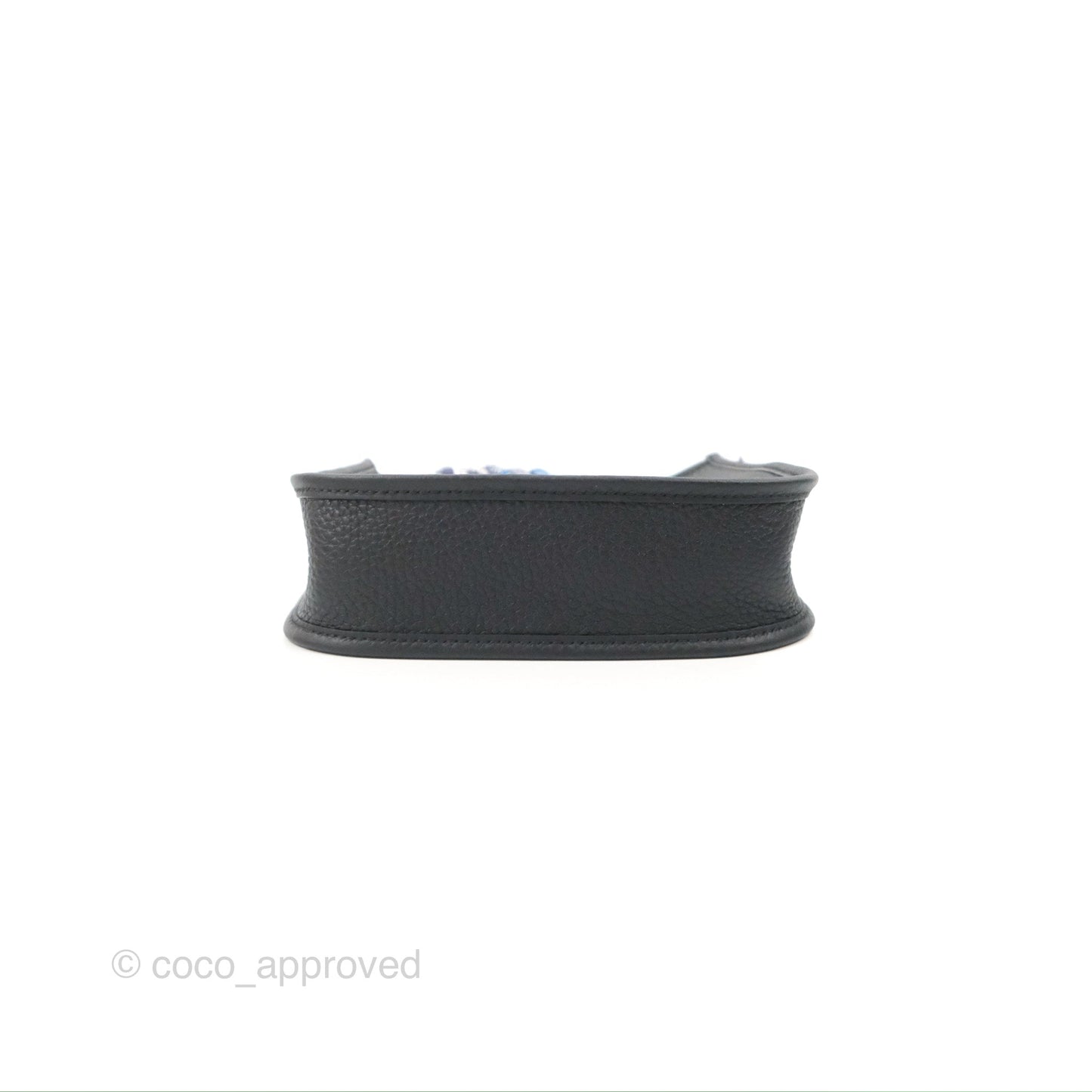 Hermès Mini Evelyne 16 Black Clemence Palladium Hardware With Twilly