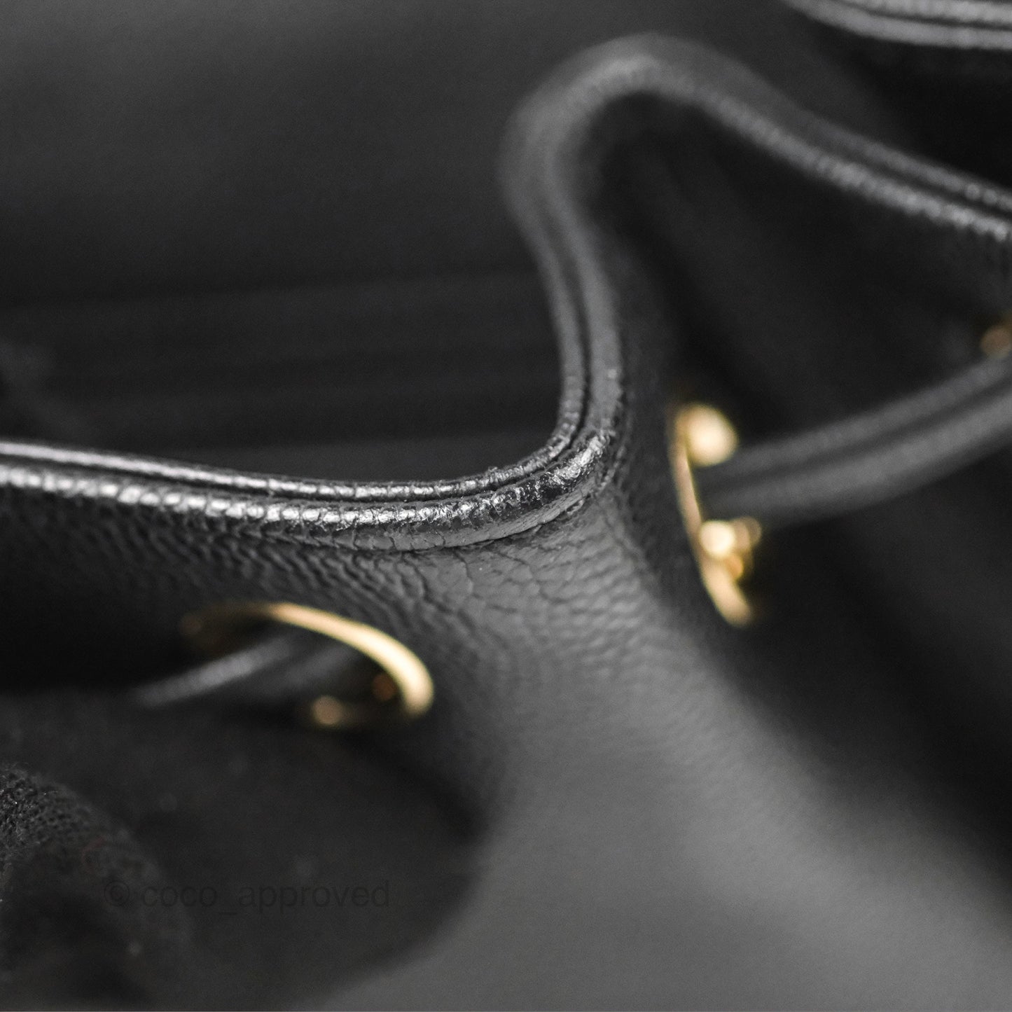 Chanel Quilted Business Affinity Backpack Black Caviar Gold Hardware