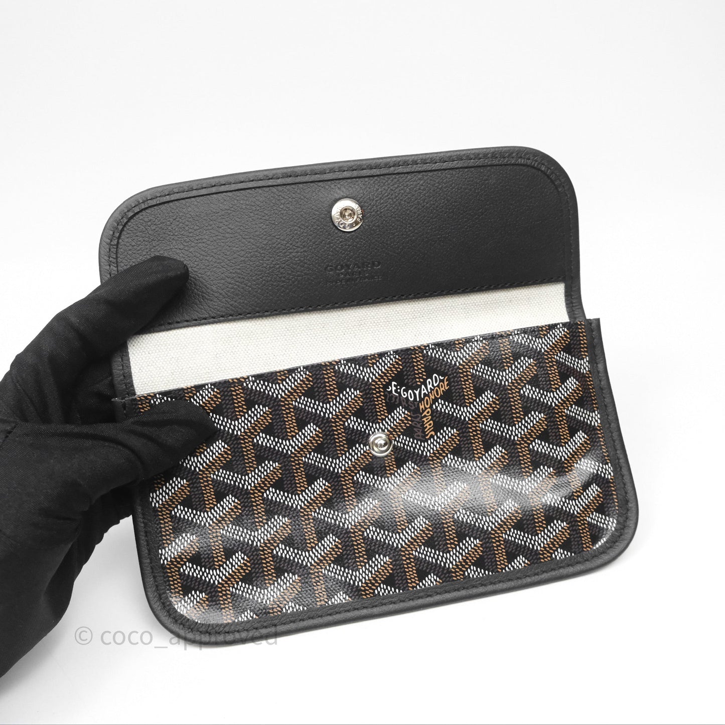 Goyard Bohème Hobo Bag Black Goyardine Canvas