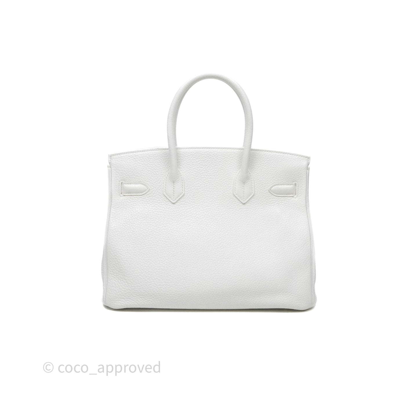 Hermès Birkin 30 Retourne Blanc 01 Clemence Gold Hardware