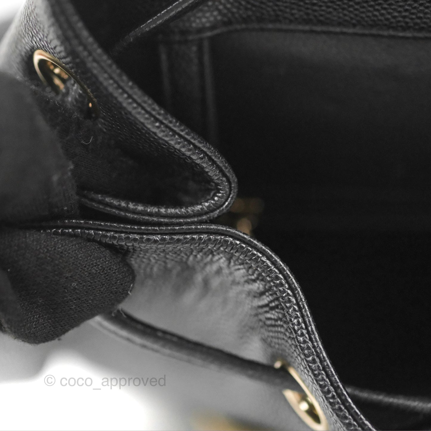 Chanel Quilted Business Affinity Backpack Black Caviar Gold Hardware