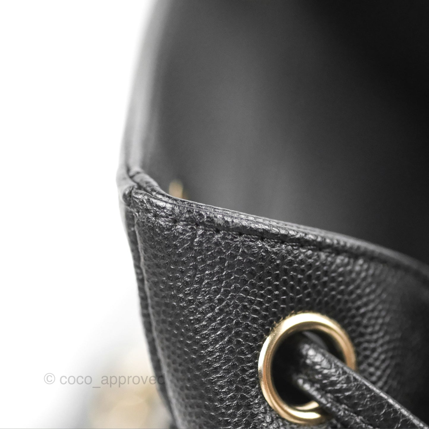 Chanel Quilted Business Affinity Backpack Black Caviar Gold Hardware