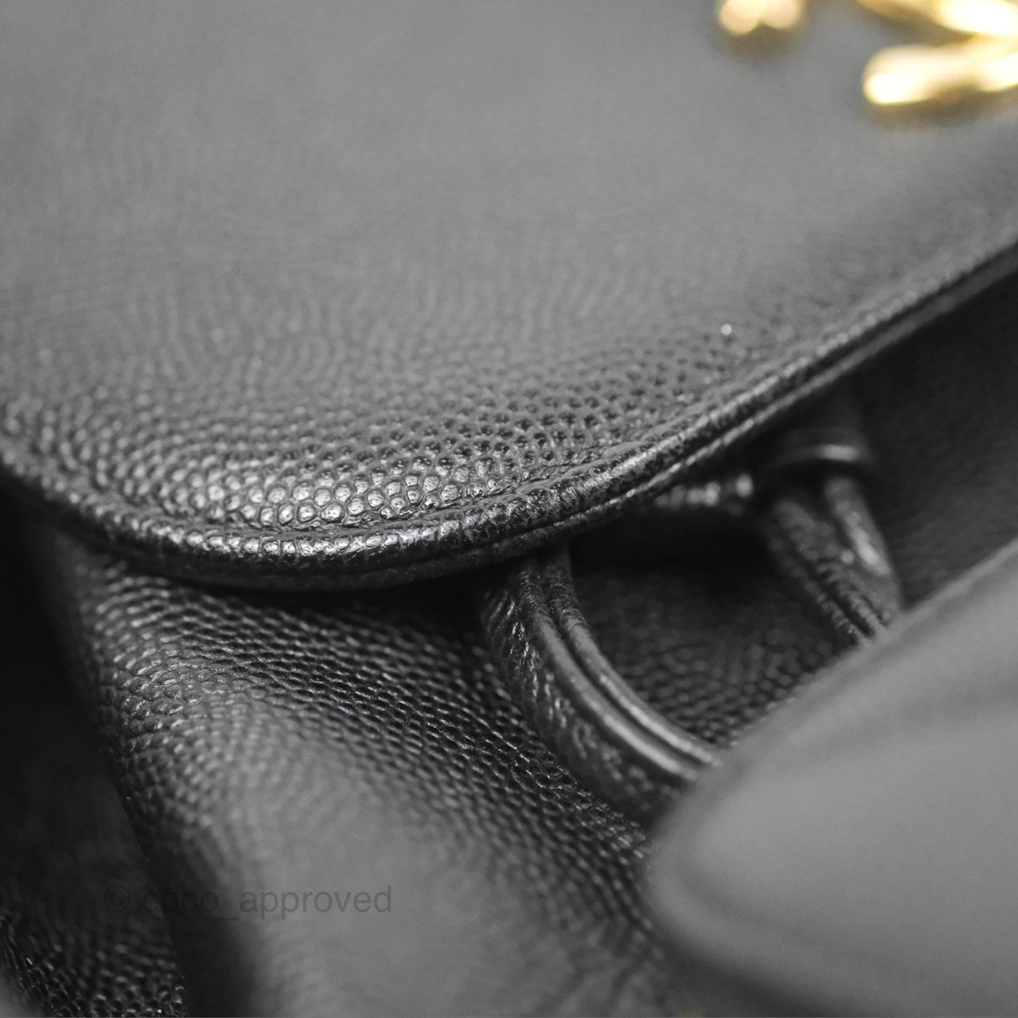 Chanel Quilted Business Affinity Backpack Black Caviar Gold Hardware