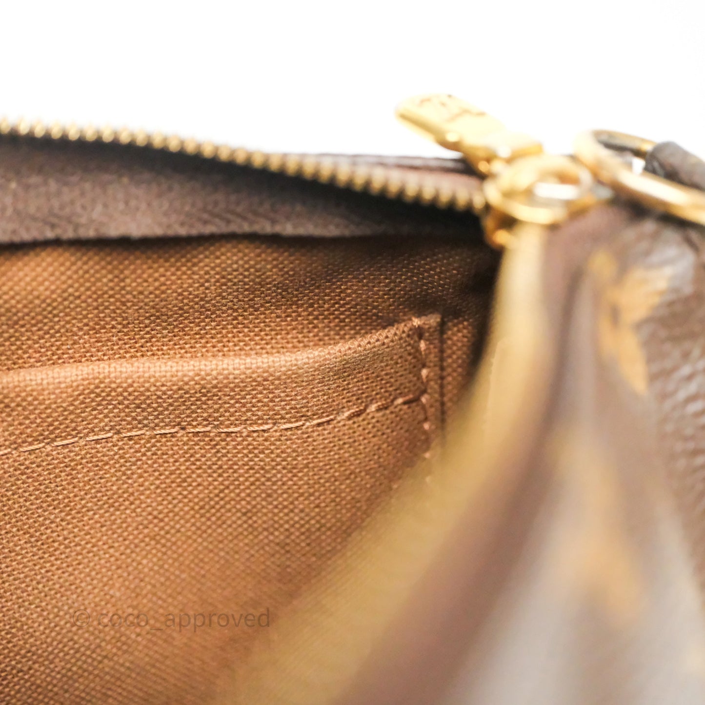 Louis Vuitton Multi Pochette Accessories Khaki Monogram Canvas
