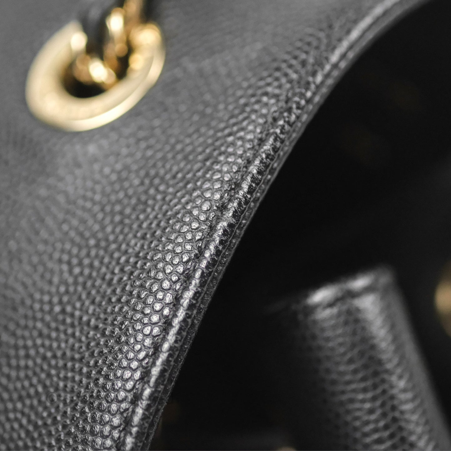 Chanel Quilted Business Affinity Backpack Black Caviar Gold Hardware
