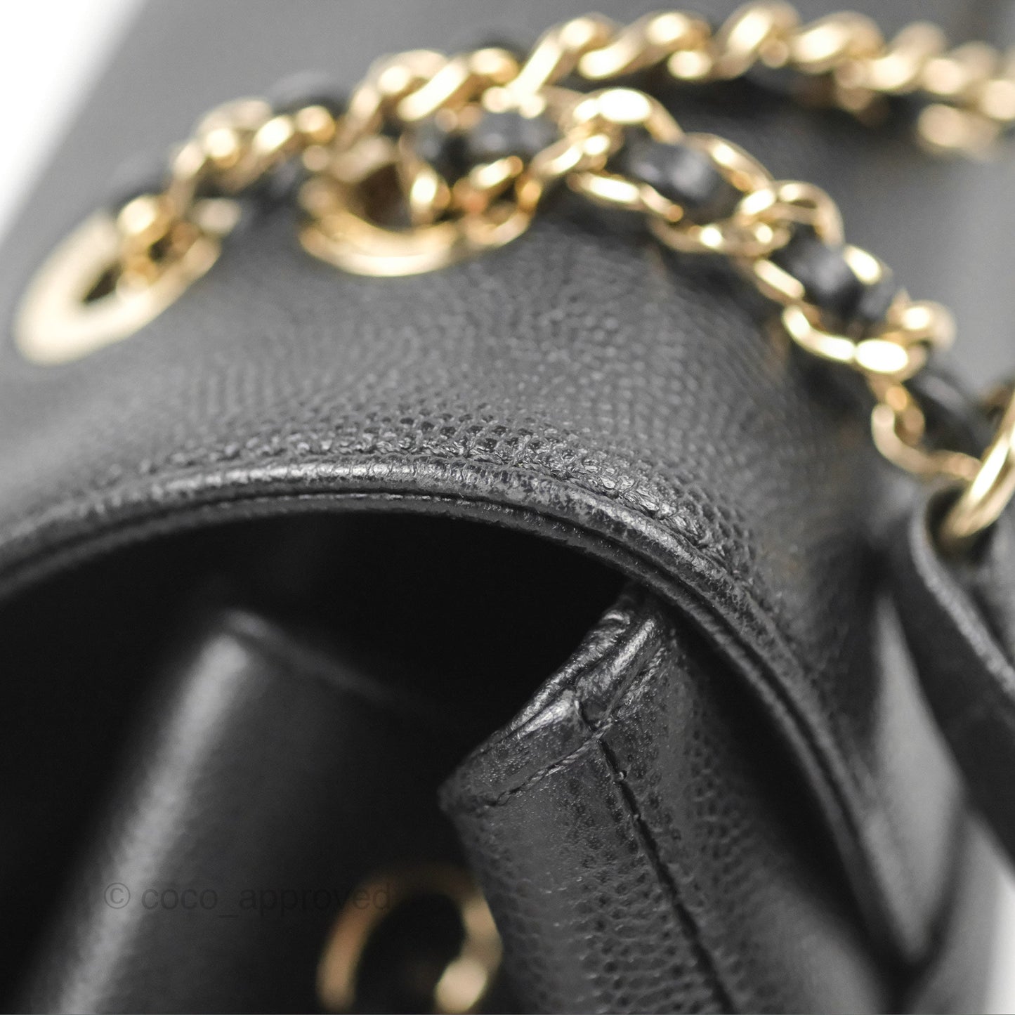 Chanel Quilted Business Affinity Backpack Black Caviar Gold Hardware