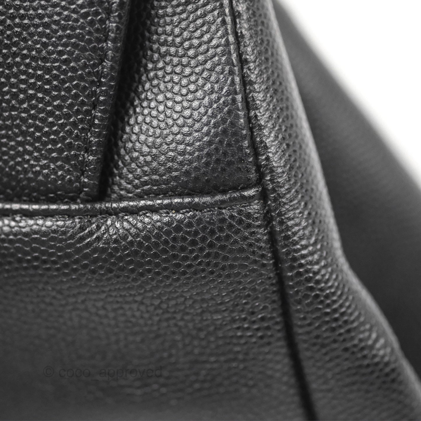 Chanel Quilted Business Affinity Backpack Black Caviar Gold Hardware
