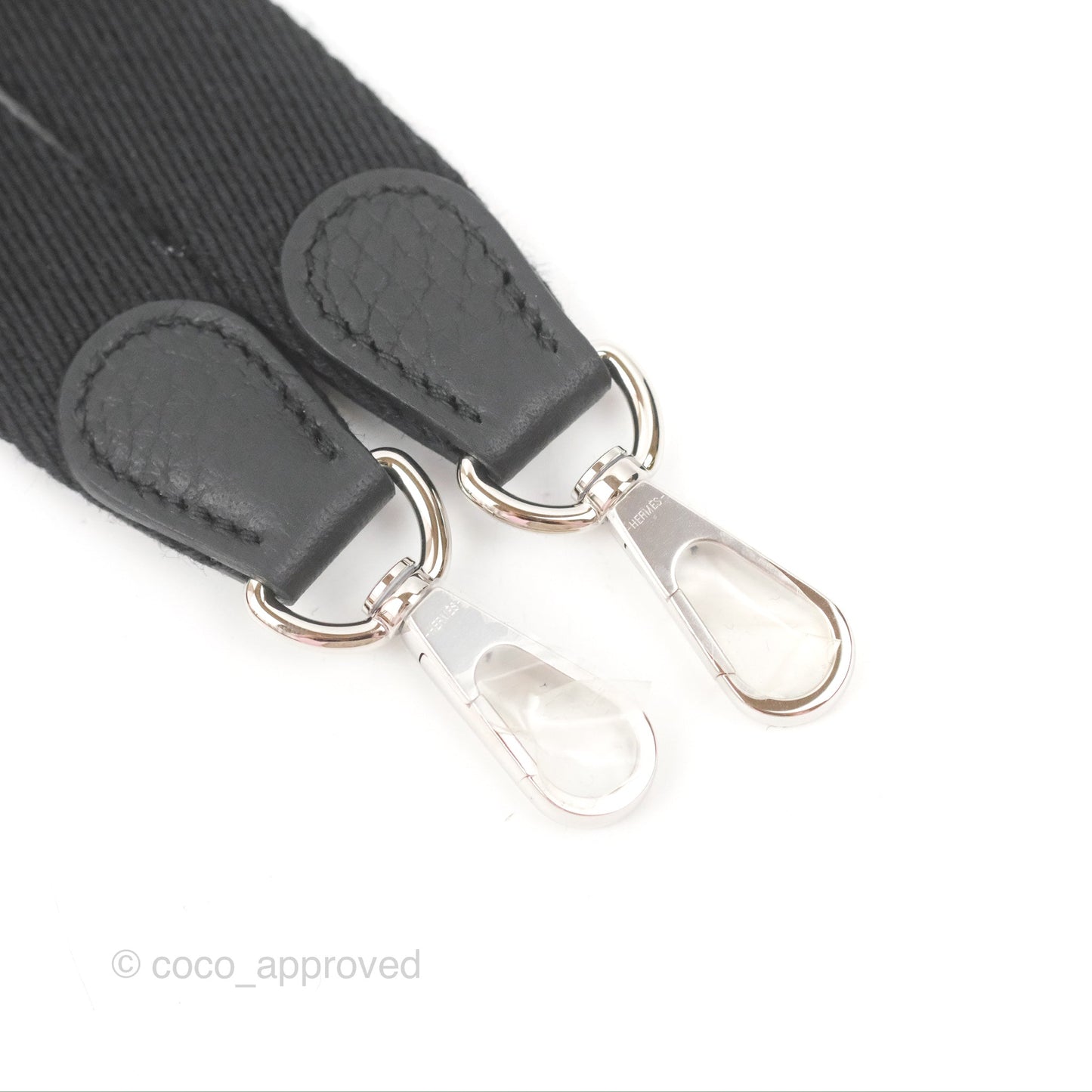 Hermès Mini Evelyne 16 Black Clemence Palladium Hardware With Twilly